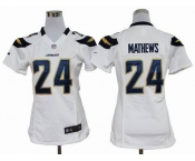 nike women nfl jerseys san diego chargers #24 mathews white[nike]