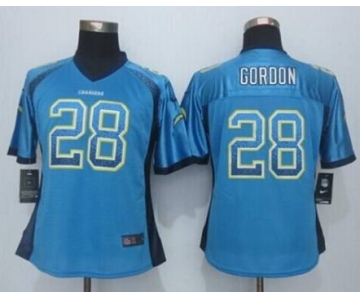 nike women nfl jerseys san diego chargers #28 gordon lt.blue[Elite drift fashion]