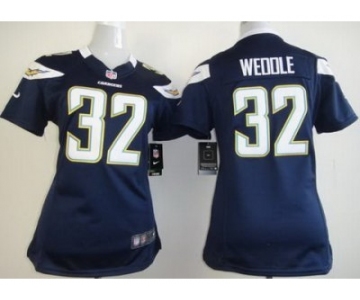 nike women nfl jerseys san diego chargers #32 weddile dk.blue[nike limited]