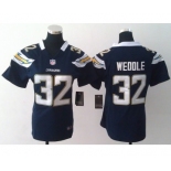 nike women nfl jerseys san diego chargers #32 weddile dk.blue[nike]