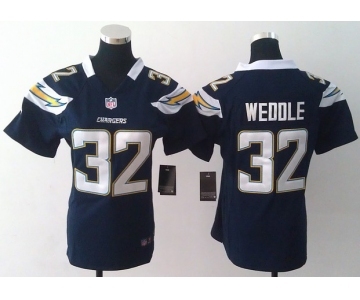 nike women nfl jerseys san diego chargers #32 weddile dk.blue[nike]