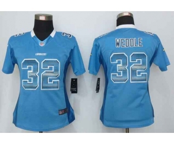 nike women nfl jerseys san diego chargers #32 weddle blue[Strobe Limited]