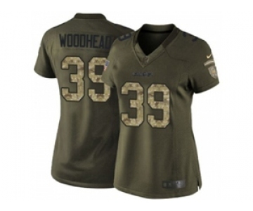 nike women nfl jerseys san diego chargers #39 woodhead army green[nike Limited Salute To Service]