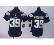 nike women nfl jerseys san diego chargers #39 woodhead dk.blue[nike]