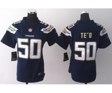 nike women nfl jerseys san diego chargers #50 manti teo dk.blue[new nike]