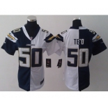 nike women nfl jerseys san diego chargers #50 manti teo white-blue[nike split]