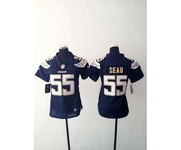 nike women nfl jerseys san diego chargers #55 seau blue[new nike]