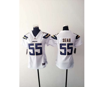 nike women nfl jerseys san diego chargers #55 seau white[new nike]