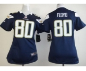 nike women nfl jerseys san diego chargers #80 floyd dk.blue[nike limited]