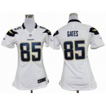 nike women nfl jerseys san diego chargers #85 gates white[nike]