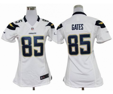 nike women nfl jerseys san diego chargers #85 gates white[nike]