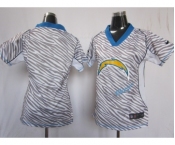 nike women nfl jerseys san diego chargers blank[fem fan zebra]