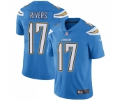 Youth Los Angeles Chargers #17 Philip Rivers Electric Blue Alternate Vapor Untouchable Limited Player Football Jersey