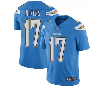 Youth Los Angeles Chargers #17 Philip Rivers Electric Blue Alternate Vapor Untouchable Limited Player Football Jersey