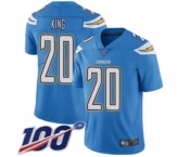 Youth Los Angeles Chargers #20 Desmond King Electric Blue Alternate Vapor Untouchable Limited Player 100th Season Football Jersey