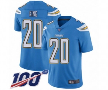 Youth Los Angeles Chargers #20 Desmond King Electric Blue Alternate Vapor Untouchable Limited Player 100th Season Football Jersey