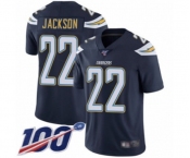 Youth Los Angeles Chargers #22 Justin Jackson Navy Blue Team Color Vapor Untouchable Limited Player 100th Season Football Jersey