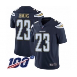 Youth Los Angeles Chargers #23 Rayshawn Jenkins Navy Blue Team Color Vapor Untouchable Limited Player 100th Season Football Jersey