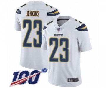 Youth Los Angeles Chargers #23 Rayshawn Jenkins White Vapor Untouchable Limited Player 100th Season Football Jersey