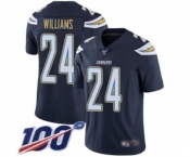 Youth Los Angeles Chargers #24 Trevor Williams Navy Blue Team Color Vapor Untouchable Limited Player 100th Season Football Jersey