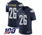 Youth Los Angeles Chargers #26 Casey Hayward Navy Blue Team Color Vapor Untouchable Limited Player 100th Season Football Jersey