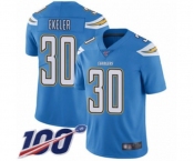 Youth Los Angeles Chargers #30 Austin Ekeler Electric Blue Alternate Vapor Untouchable Limited Player 100th Season Football Jersey