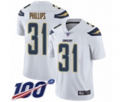 Youth Los Angeles Chargers #31 Adrian Phillips White Vapor Untouchable Limited Player 100th Season Football Jersey