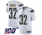 Youth Los Angeles Chargers #32 Nasir Adderley White Vapor Untouchable Limited Player 100th Season Football Jersey