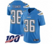 Youth Los Angeles Chargers #36 Roderic Teamer Electric Blue Alternate Vapor Untouchable Limited Player 100th Season Football Jersey