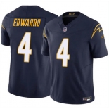 Youth Los Angeles Chargers #4 Gus Edwards Navy 2024 F.U.S.E. Vapor Untouchable Limited Football Stitched Jersey