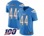 Youth Los Angeles Chargers #44 Kyzir White Electric Blue Alternate Vapor Untouchable Limited Player 100th Season Football Jersey