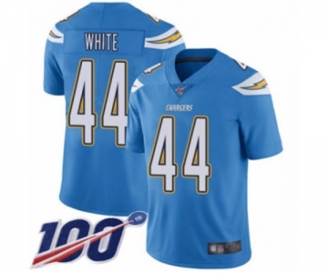 Youth Los Angeles Chargers #44 Kyzir White Electric Blue Alternate Vapor Untouchable Limited Player 100th Season Football Jersey