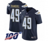 Youth Los Angeles Chargers #49 Drue Tranquill Navy Blue Team Color Vapor Untouchable Limited Player 100th Season Football Jersey