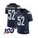 Youth Los Angeles Chargers #52 Denzel Perryman Navy Blue Team Color Vapor Untouchable Limited Player 100th Season Football Jersey