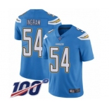 Youth Los Angeles Chargers #54 Melvin Ingram Electric Blue Alternate Vapor Untouchable Limited Player 100th Season Football Jersey