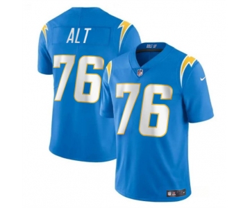 Youth Los Angeles Chargers #76 Joe Alt Light Blue 2024 Draft Vapor Limited Football Stitched Jersey