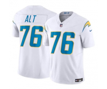 Youth Los Angeles Chargers #76 Joe Alt White 2024 Draft F.U.S.E. Vapor Limited Football Stitched Jersey