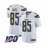 Youth Los Angeles Chargers #85 Antonio Gates White Vapor Untouchable Limited Player 100th Season Football Jersey