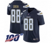 Youth Los Angeles Chargers #88 Virgil Green Navy Blue Team Color Vapor Untouchable Limited Player 100th Season Football Jersey