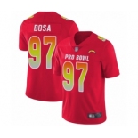 Youth Los Angeles Chargers #97 Joey Bosa Limited Red 2018 Pro Bowl Football Jersey