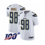 Youth Los Angeles Chargers #98 Isaac Rochell White Vapor Untouchable Limited Player 100th Season Football Jersey