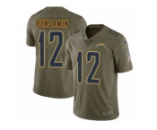 Youth Nike Los Angeles Chargers #12 Travis Benjamin Limited Olive 2017 Salute to Service NFL Jersey