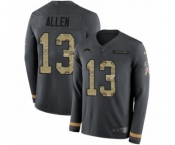 Youth Nike Los Angeles Chargers #13 Keenan Allen Limited Black Salute to Service Therma Long Sleeve NFL Jersey