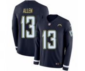 Youth Nike Los Angeles Chargers #13 Keenan Allen Limited Navy Blue Therma Long Sleeve NFL Jersey