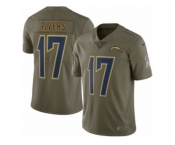 Youth Nike Los Angeles Chargers #17 Philip Rivers Limited Olive 2017 Salute to Service NFL Jersey