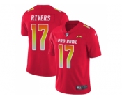 Youth Nike Los Angeles Chargers #17 Philip Rivers Red Stitched NFL Limited AFC 2018 Pro Bowl Jersey