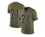 Youth Nike Los Angeles Chargers #21 LaDainian Tomlinson Limited Olive 2017 Salute to Service NFL Jersey