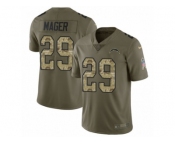 Youth Nike Los Angeles Chargers #29 Craig Mager Limited Olive Camo 2017 Salute to Service NFL Jersey