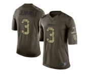 Youth Nike Los Angeles Chargers #3 Rayshawn Jenkins Limited Green Salute to Service NFL Jersey