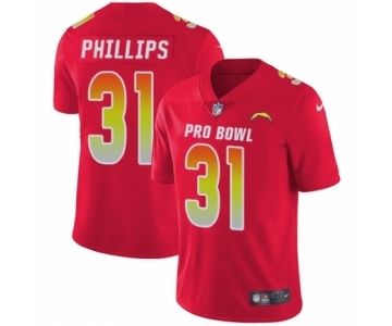 Youth Nike Los Angeles Chargers #31 Adrian Phillips Limited Red AFC 2019 Pro Bowl NFL Jersey